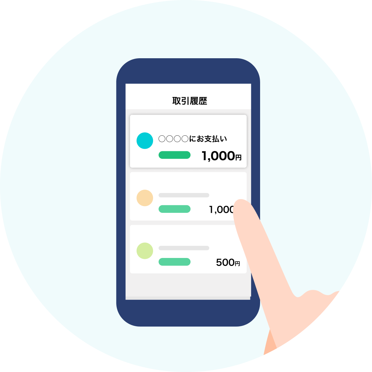 PayPayアプリ上で取引履歴を確認